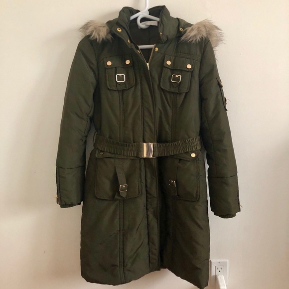 💕New York and company army green parka jacket - Picture 1 of 2